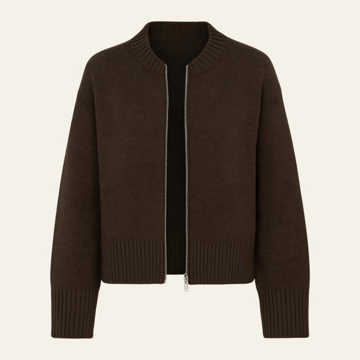 The Verona Knit Zip Cardigan