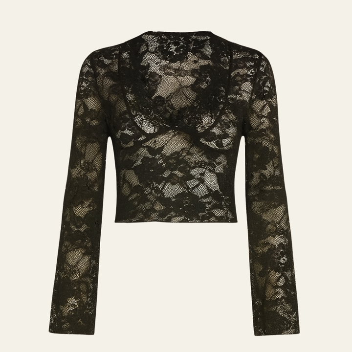 The Santorini Lace Sheer Top