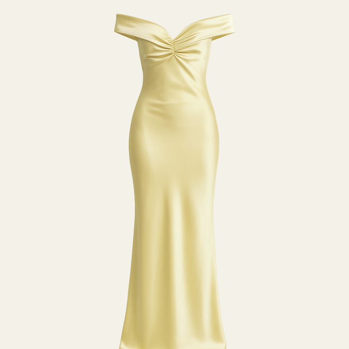 The Capri Off-Shoulder Maxi Dress