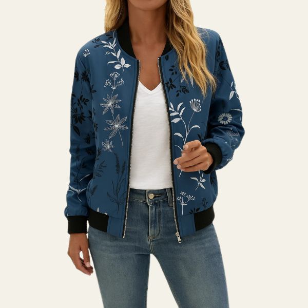 The Marseille Floral Bomber Jacket