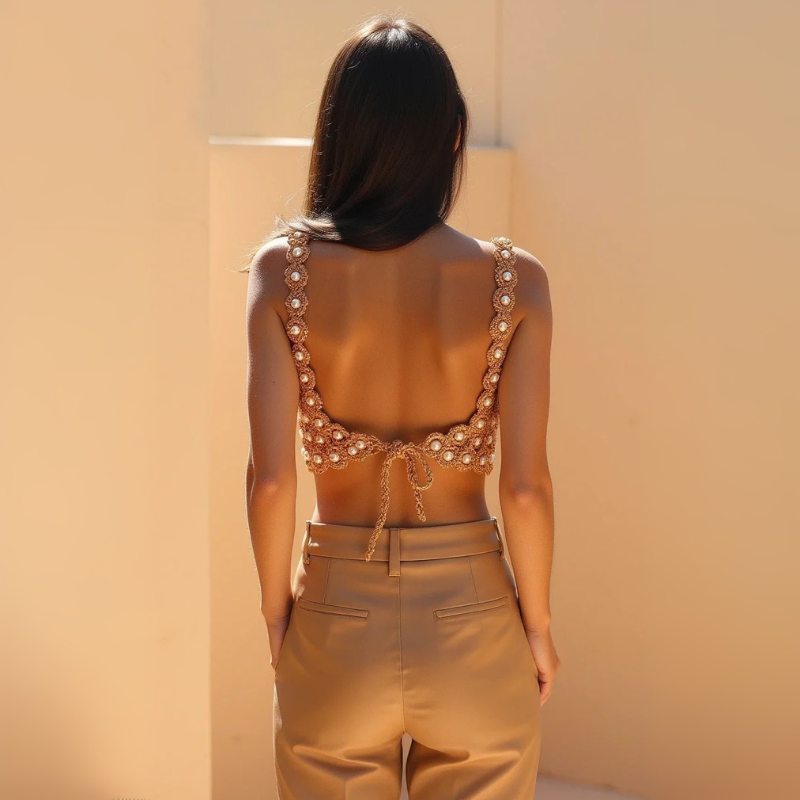 The Manuela Pearl Crochet Top