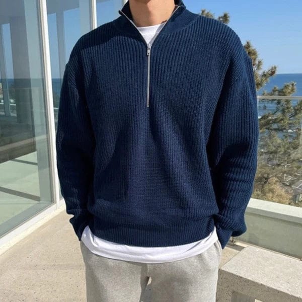 The Riviera Quarter-Zip Knit