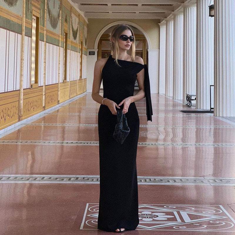 The Valencia One-Shoulder Slim Dress
