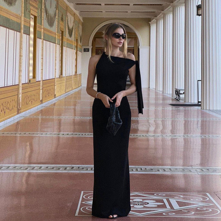 The Valencia One-Shoulder Slim Dress