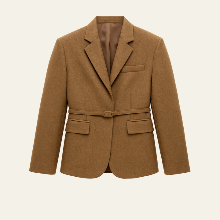 The Antwerp Wool Belted Blazer