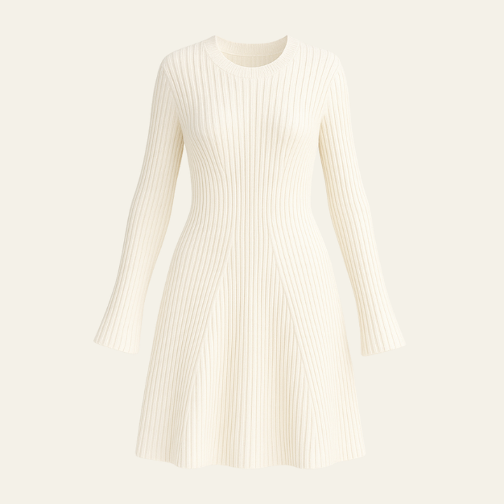 The Aria Ribbed Knit Mini Dress