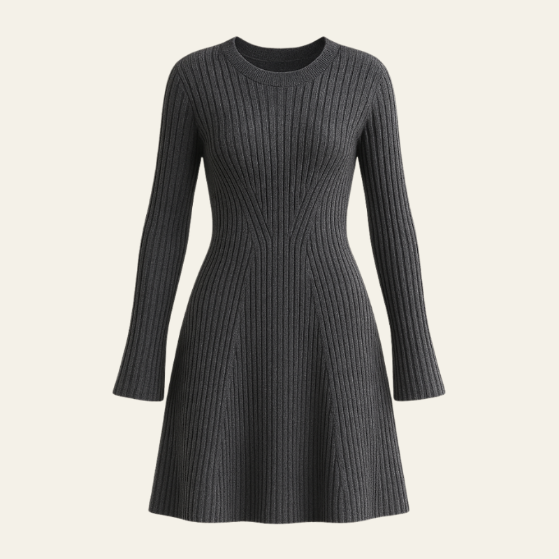 The Aria Ribbed Knit Mini Dress