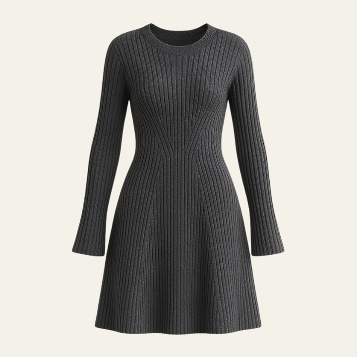 The Aria Ribbed Knit Mini Dress