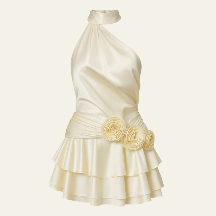 The Bianca Satin Mini Dress
