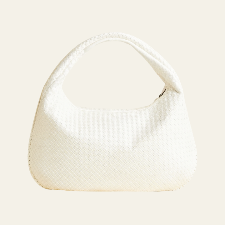 The Bordeaux Woven Leather Hobo Bag
