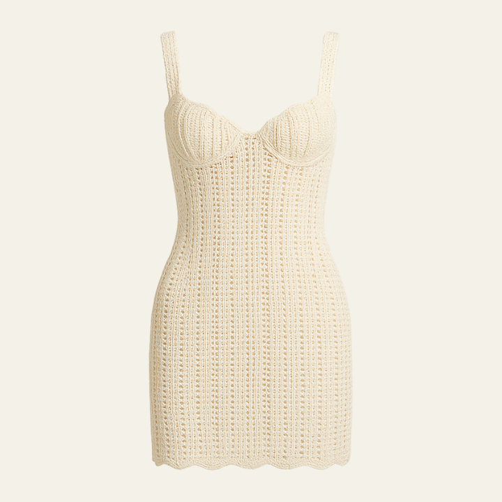 The Certaldo Crochet Mini Dress