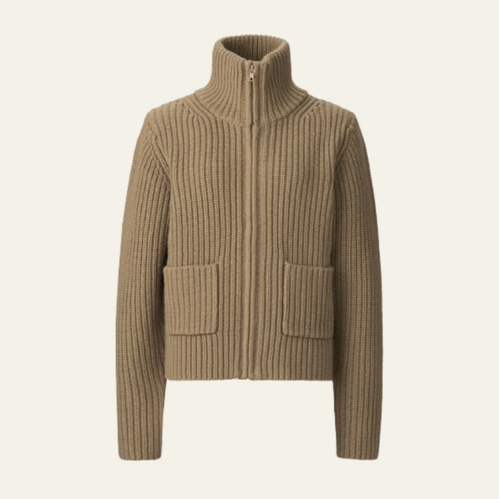 The Geneva Wool-Blend Zip Vest