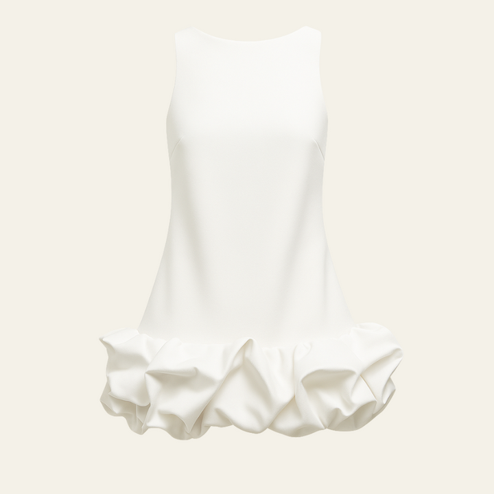The Marseille Ruffled Hem Dress