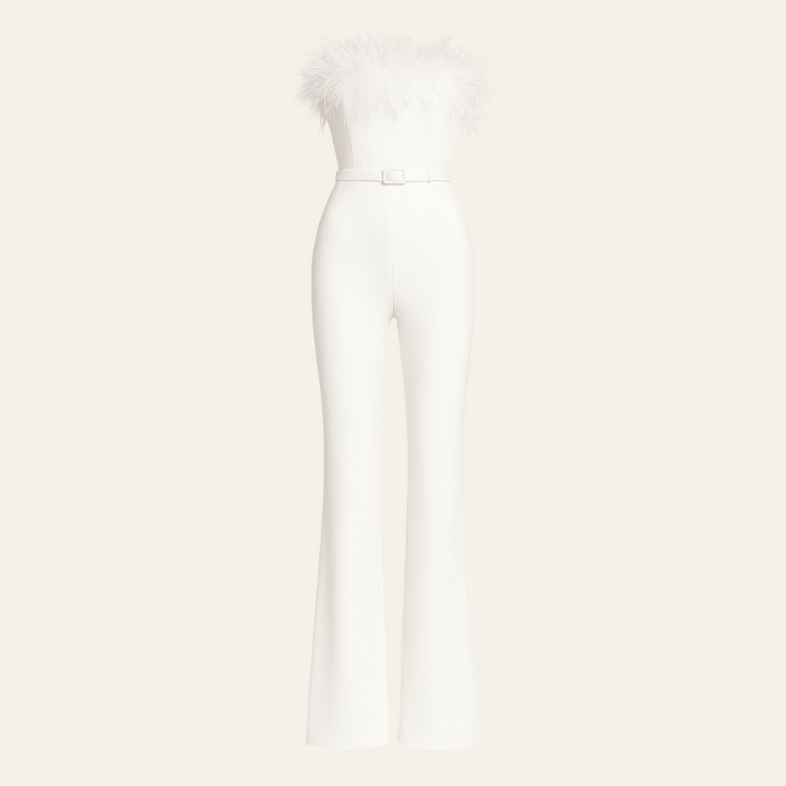 The Milan Feathered Jumpsuit