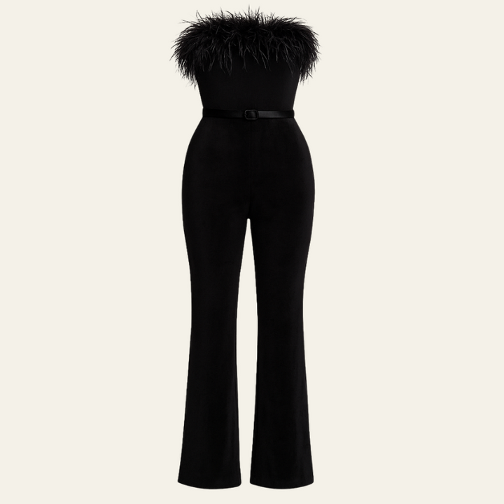 The Milan Feathered Jumpsuit