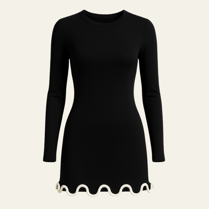 The Milan Sottile Black Mini Dress
