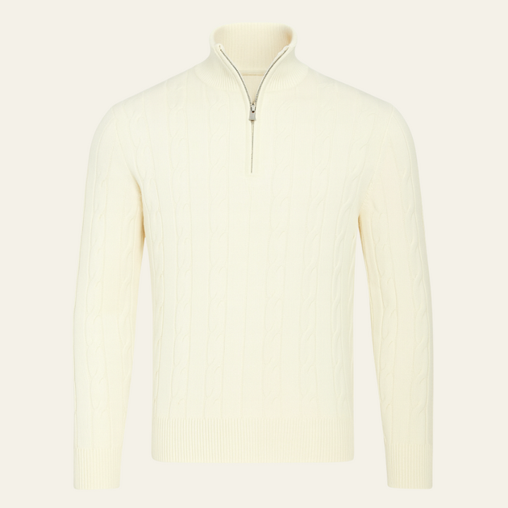 The Pitti Quarter Zip Sweater
