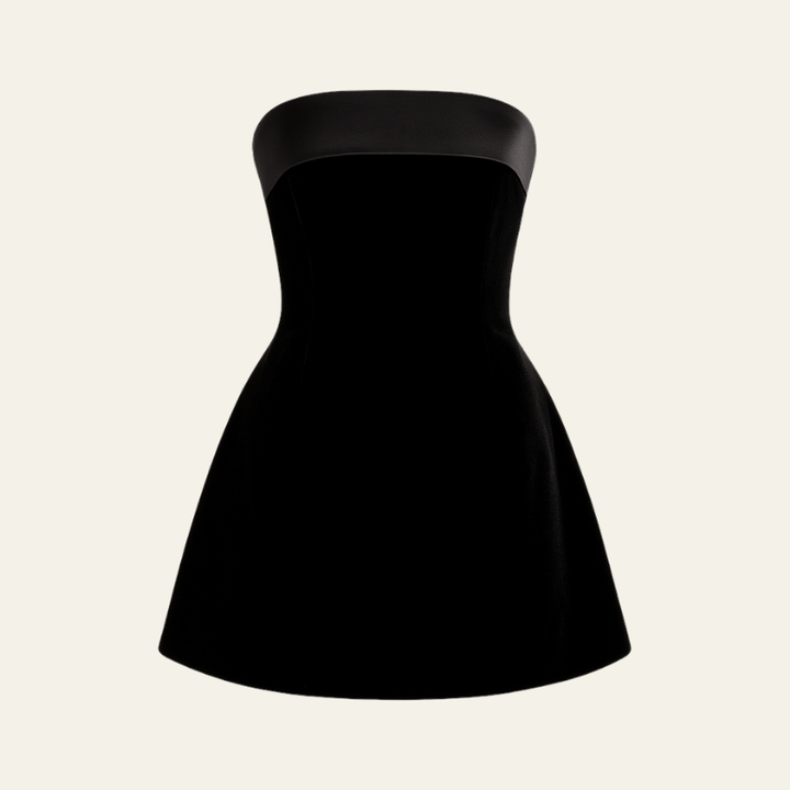 The Portofino Velvet Structured Mini Dress