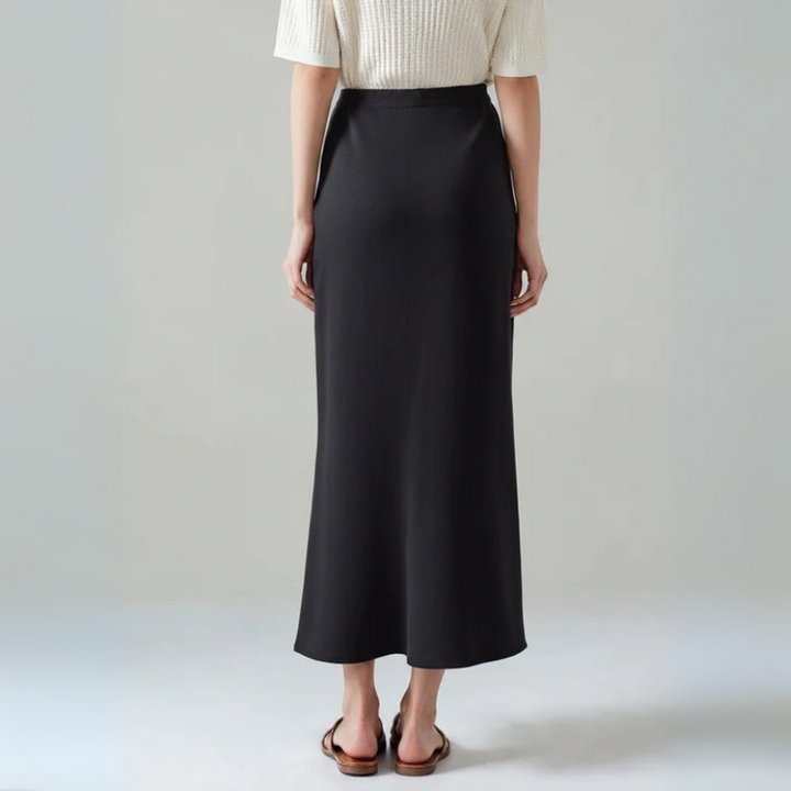 The Verona Silk Midi Skirt