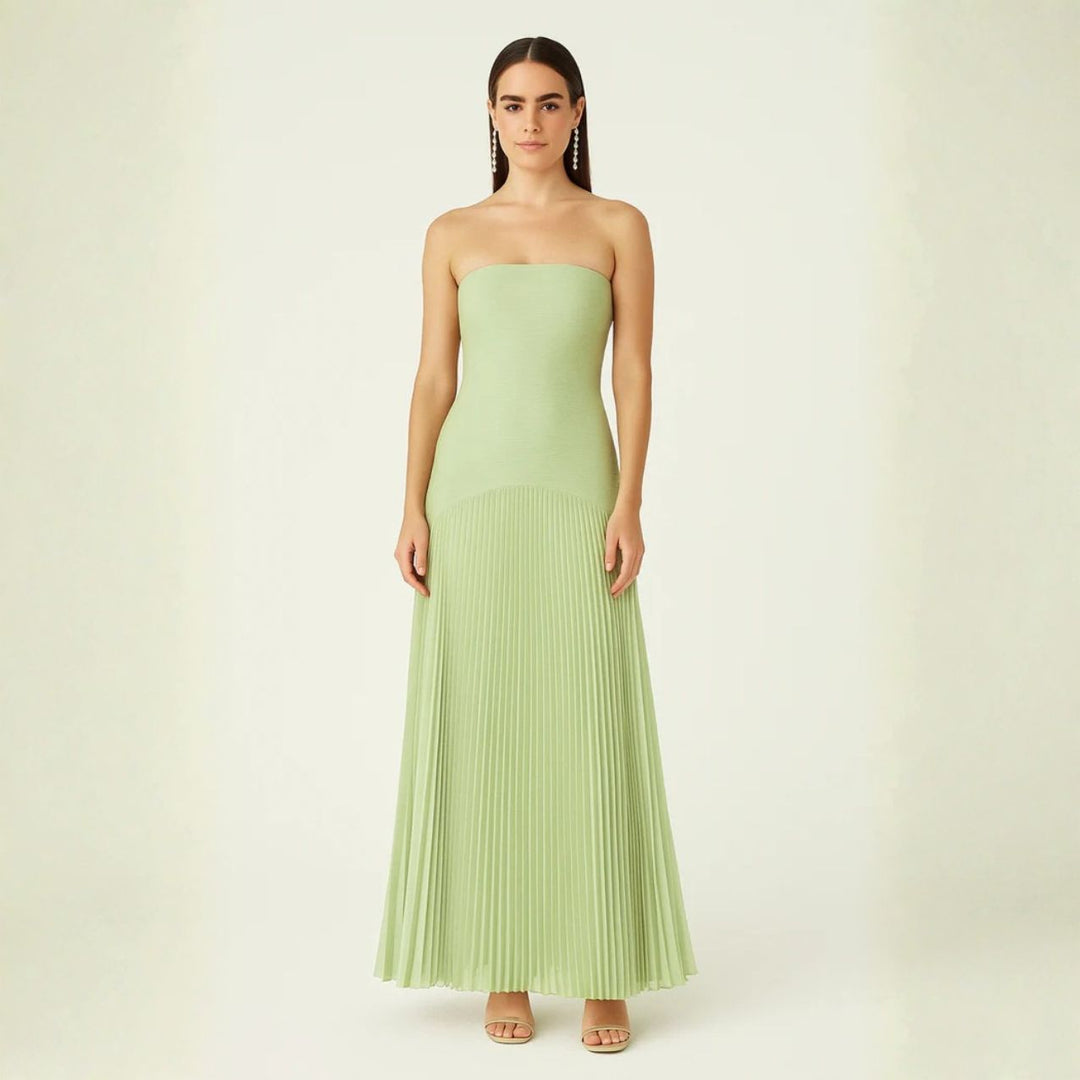 The Valencia Sleeveless Drop-Waist Maxi Dress
