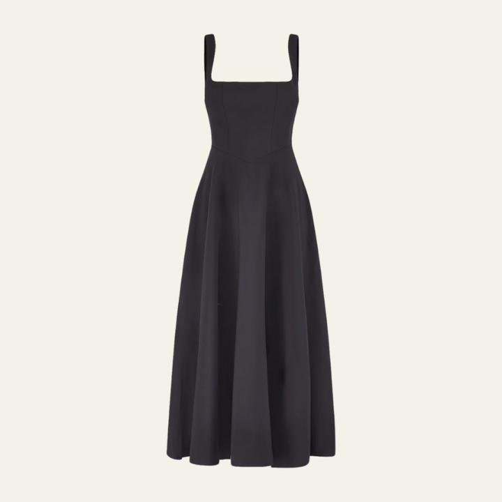 The Valencia Square-Neck Midi Dress