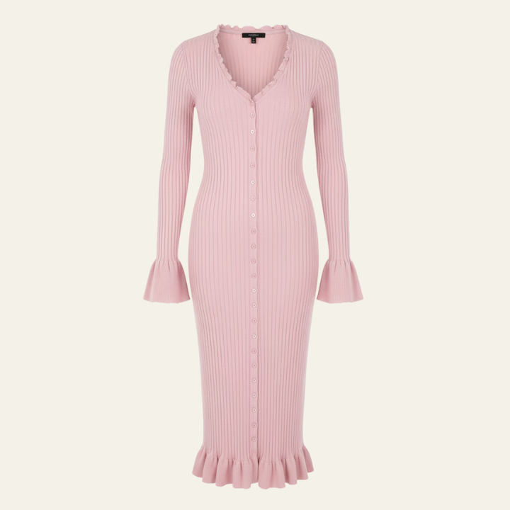 The Marseille Ribbed Knit Midi Dress