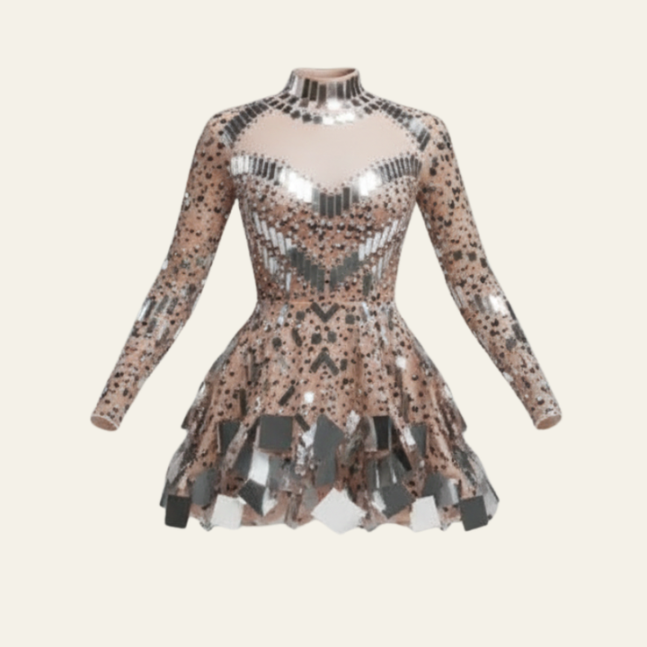 The Ravello Long Sleeve Sequin Dress