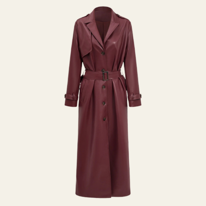 The Milan Leather Trench Coat