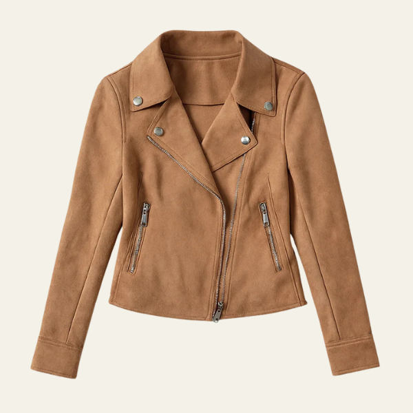 The Florence Suede Biker Jacket