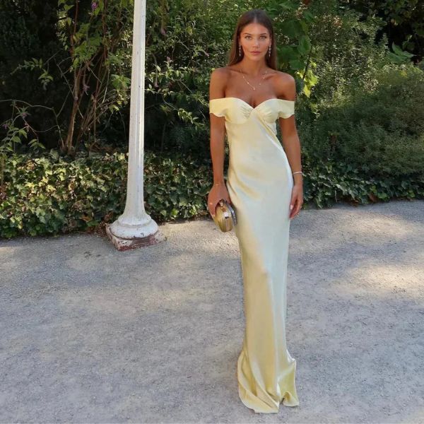 The Capri Off-Shoulder Maxi Dress