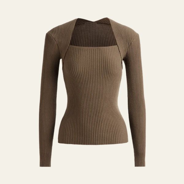 The Novara Cut Out Ribbed Sweater