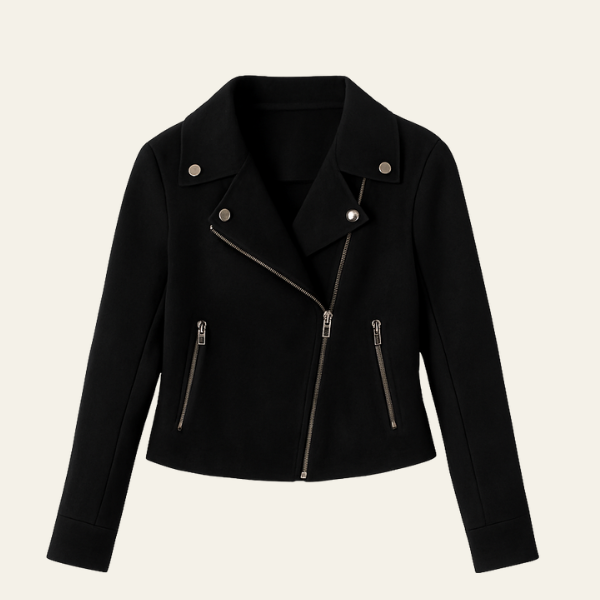 The Florence Suede Biker Jacket