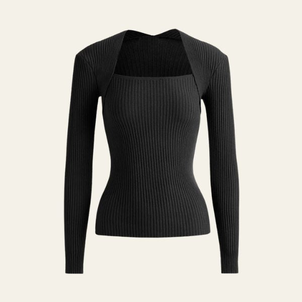 The Novara Cut Out Ribbed Sweater
