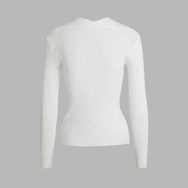 The Novara Cut Out Ribbed Sweater