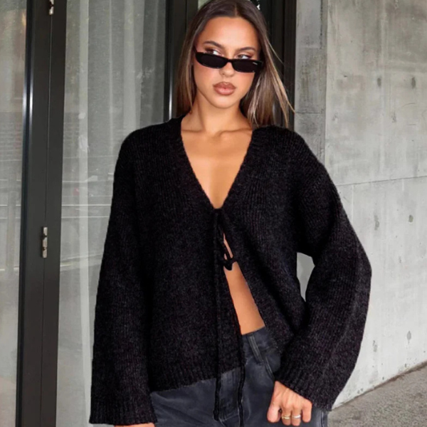 The Copenhagen Tie-Front Cardigan