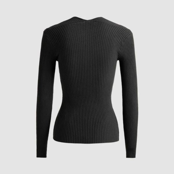 The Novara Cut Out Ribbed Sweater