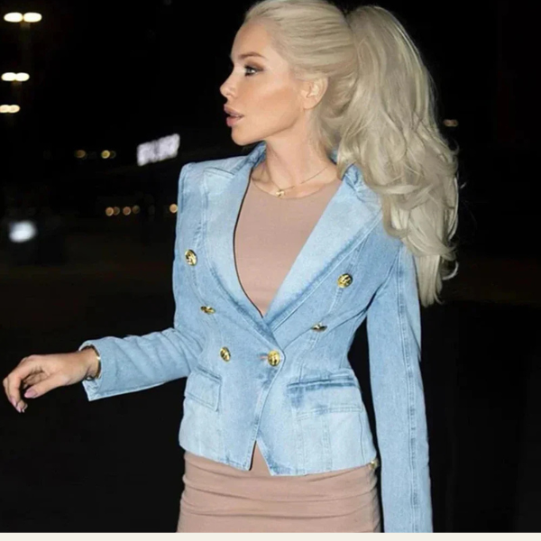 The Evora Denim Blazer