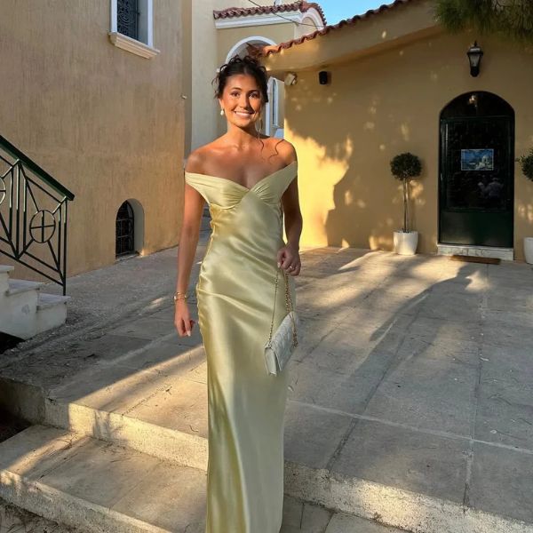 The Capri Off-Shoulder Maxi Dress
