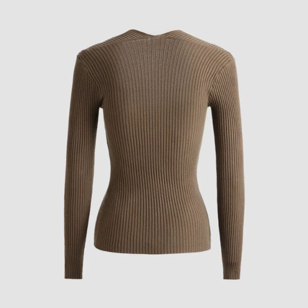 The Novara Cut Out Ribbed Sweater