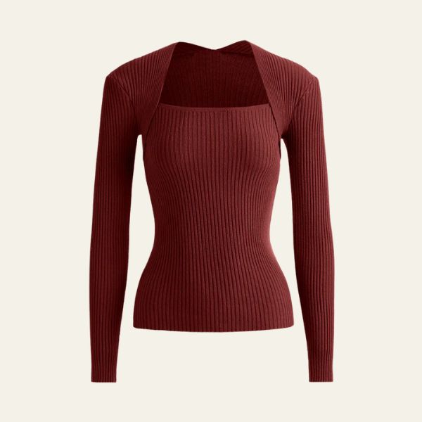 The Novara Cut Out Ribbed Sweater