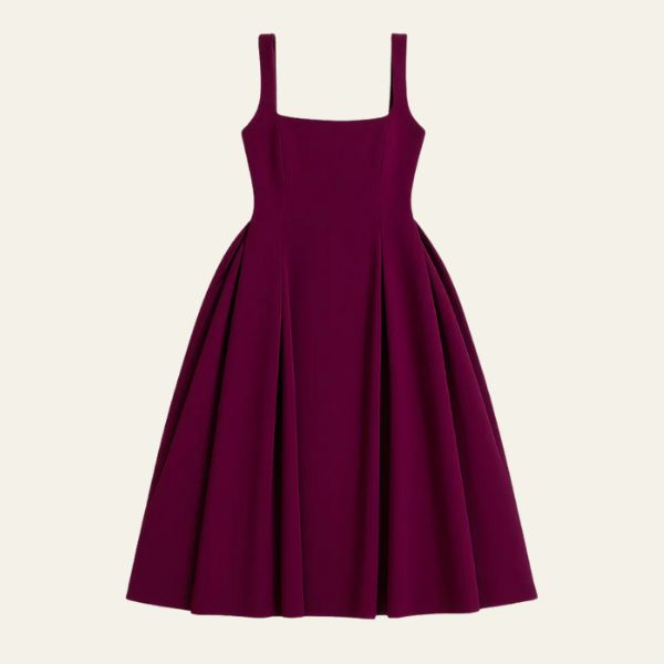 The Sorrento Pleated Midi Dress