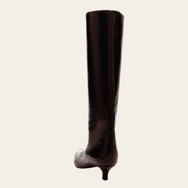 The Bordeaux Pointed Knee Boot