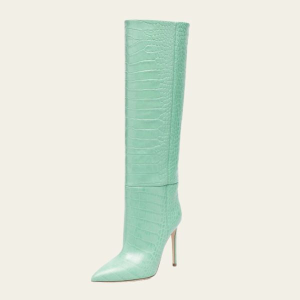 The Prague Stone Stiletto Boot