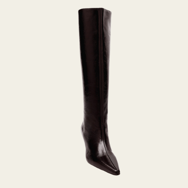 The Bordeaux Pointed Knee Boot
